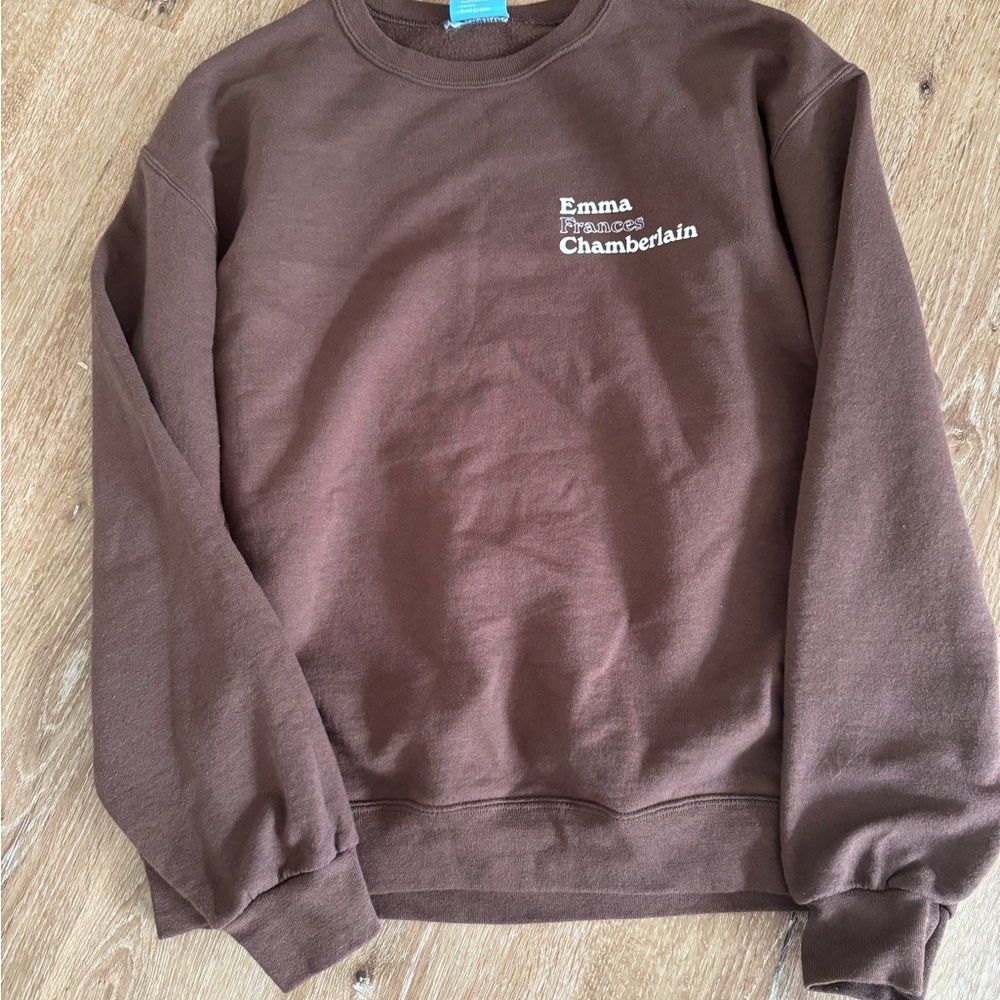 Emma Chamberlain womens brown sweatshirt size M. Excellent condition